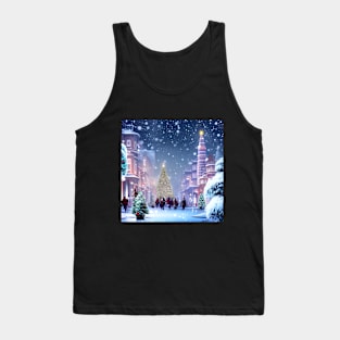 Christmas Snowing Tank Top